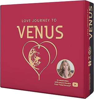 Love Journey to Venus: The Spicy & Romantic Board Game for Adult Couples & Friends, Couple Games for Date Night, Gaming Cards for 2 or more Adults, Love Card for Bedroom (for married couples too)
