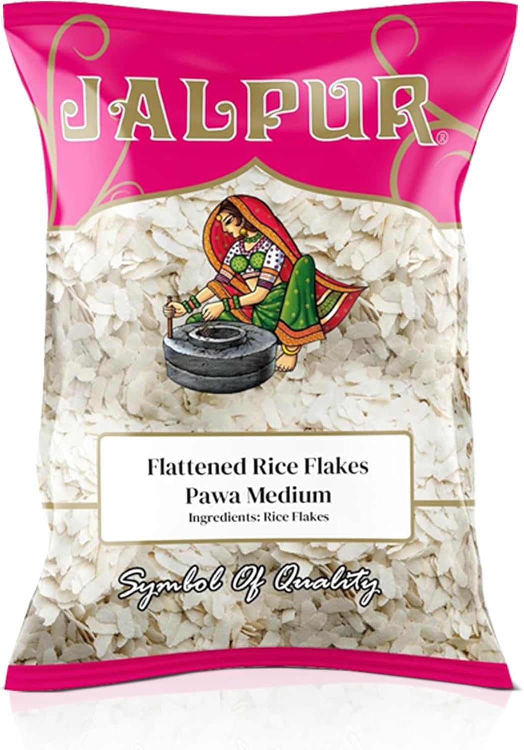JALPUR MILLERS Flattened Rice Flakes 1.5kg - Pawa Poha - Premium Quality Thin Rice Flakes for Indian Cooking, Breakfast, Snacks and Chivda - Light & Quick-Cooking - Low Fat - Ideal Pantry Essential