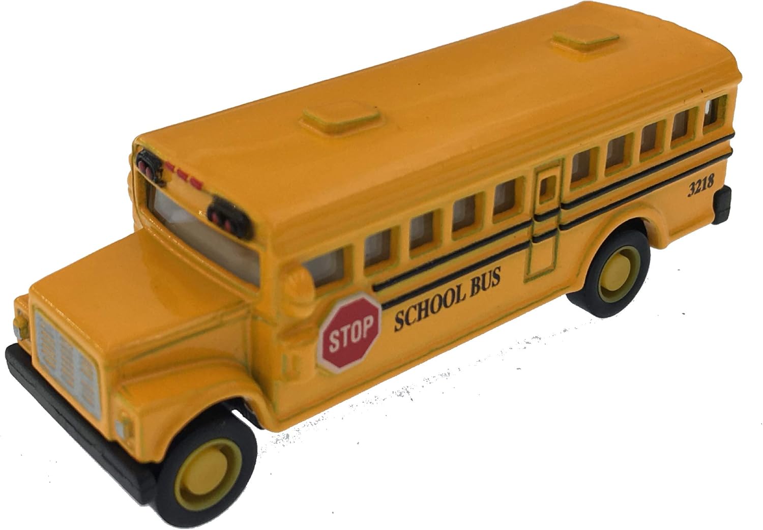 KiNSFUN Classic Mini School Bus 2.5 Inches Die Cast Metal Model