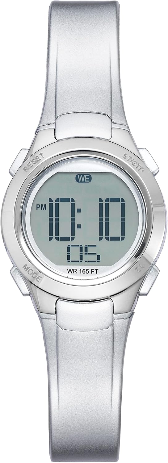 Amazon Essentials Women's Digital Chronograph Resin Strap Watch