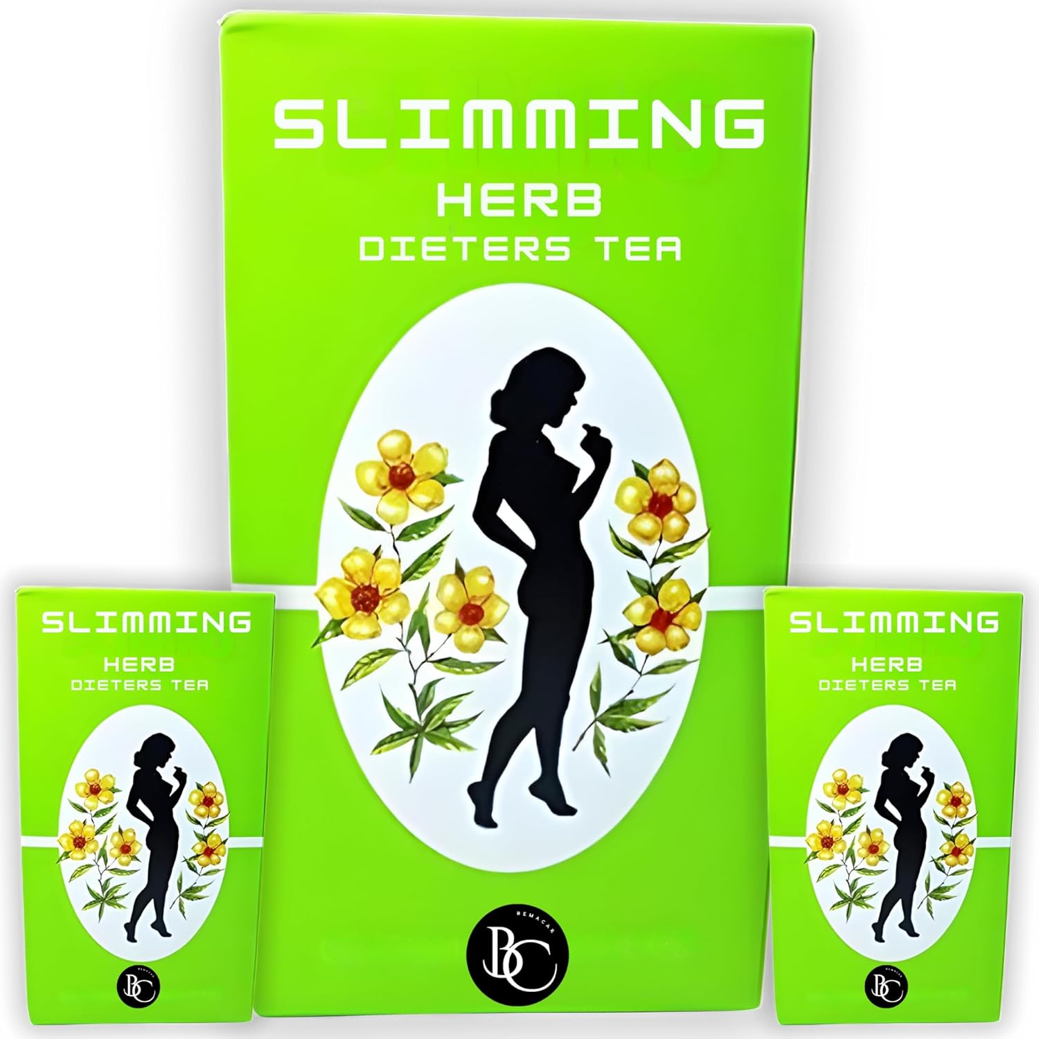 50 Slimming Tea Bags - Extra Strong for Weight Loss - Detox Cleanse, Fat Loss, & Belly Fat Burner - Chinese Herbal Green Tea - Dieters Tea for Weight Loss