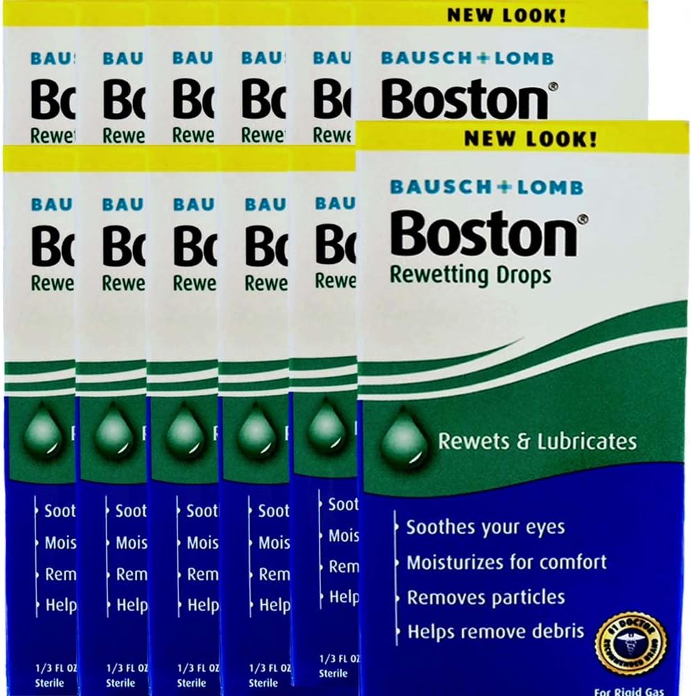 Boston Rewetting Drops .3 Oz, Pack of 12