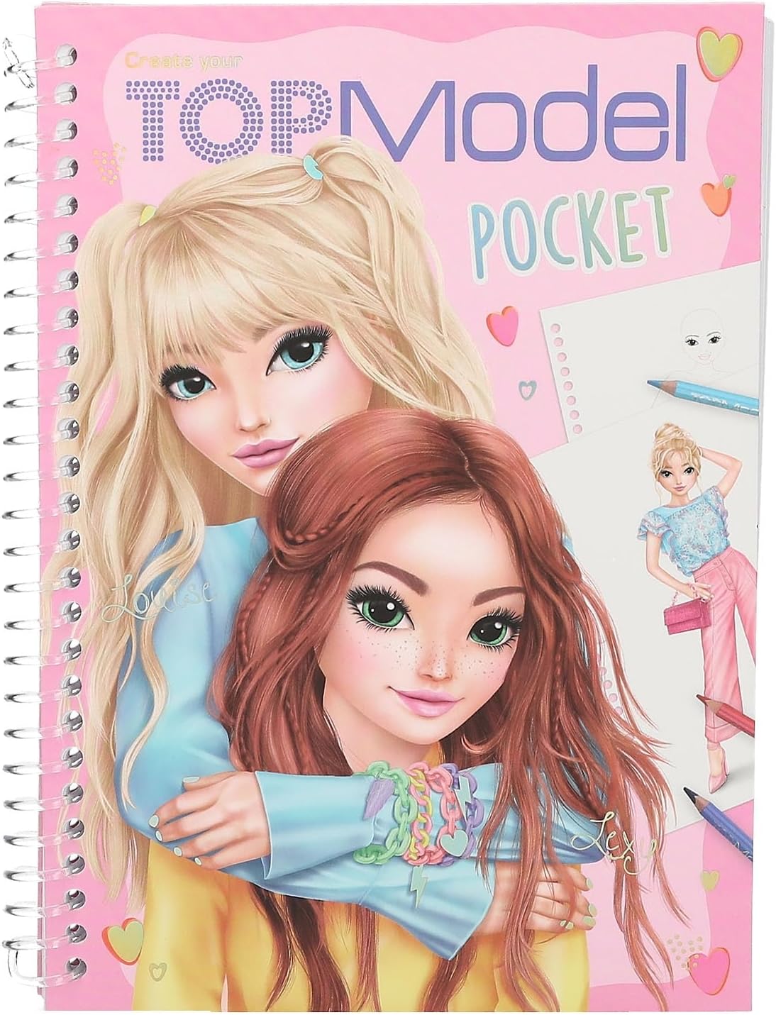 Topmodel Pocket Size Colouring Activity Book with Stickers