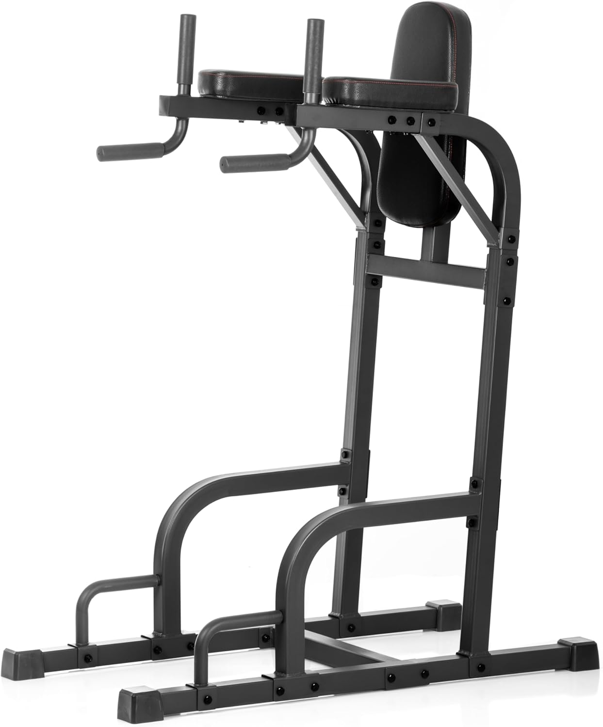XMARK Knee Raise, Dip Stand with Push Up Station, Commercial Vertical Knee Raise, Captain's Chair, Upper Body and Core Workout Machine