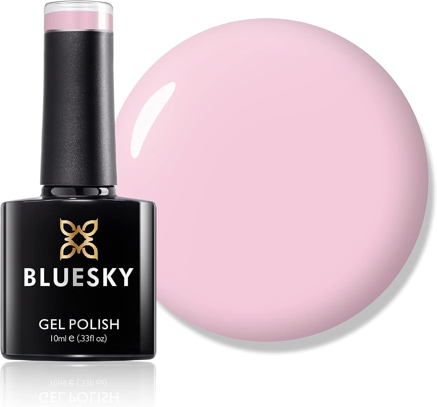 Bluesky Gel Nail Polish, Winter Glow 80611, Blush, Pale, Pink, Long Lasting, Chip Resistant, 10 ml (Requires Drying Under UV LED Lamp)