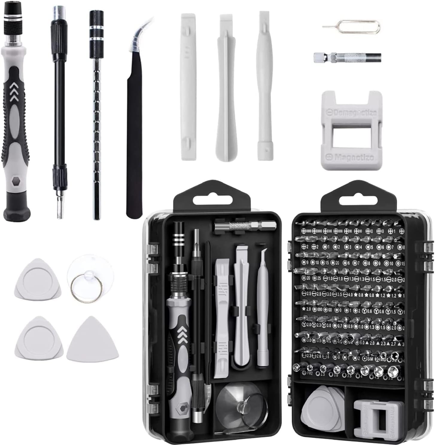 Precision Screwdriver Set,115 in 1 Small Screwdriver Professional Magnetic Mini Repair Tool Kit for Computer Phone Watch Camera Laptop Repair, Game Console, Eyeglasses, Modding, and DIY Projects