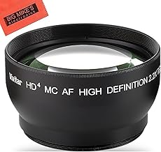 43mm 2.2X Telephoto Lens for Canon Vixia HF R80, HF R82, HF R800, HF R70, HF R72, HF R700, HF R30, HF R32, HFM40, HFM41, HFM50, HFM52, HFM400, HFM500 Camcorder