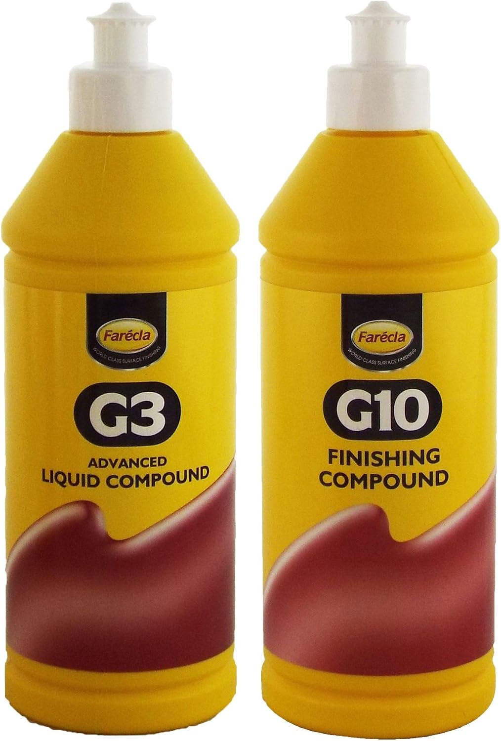 FARECLA G3 Advanced Liquid Compound 500ml & G10 Rubbing Compound 500ml