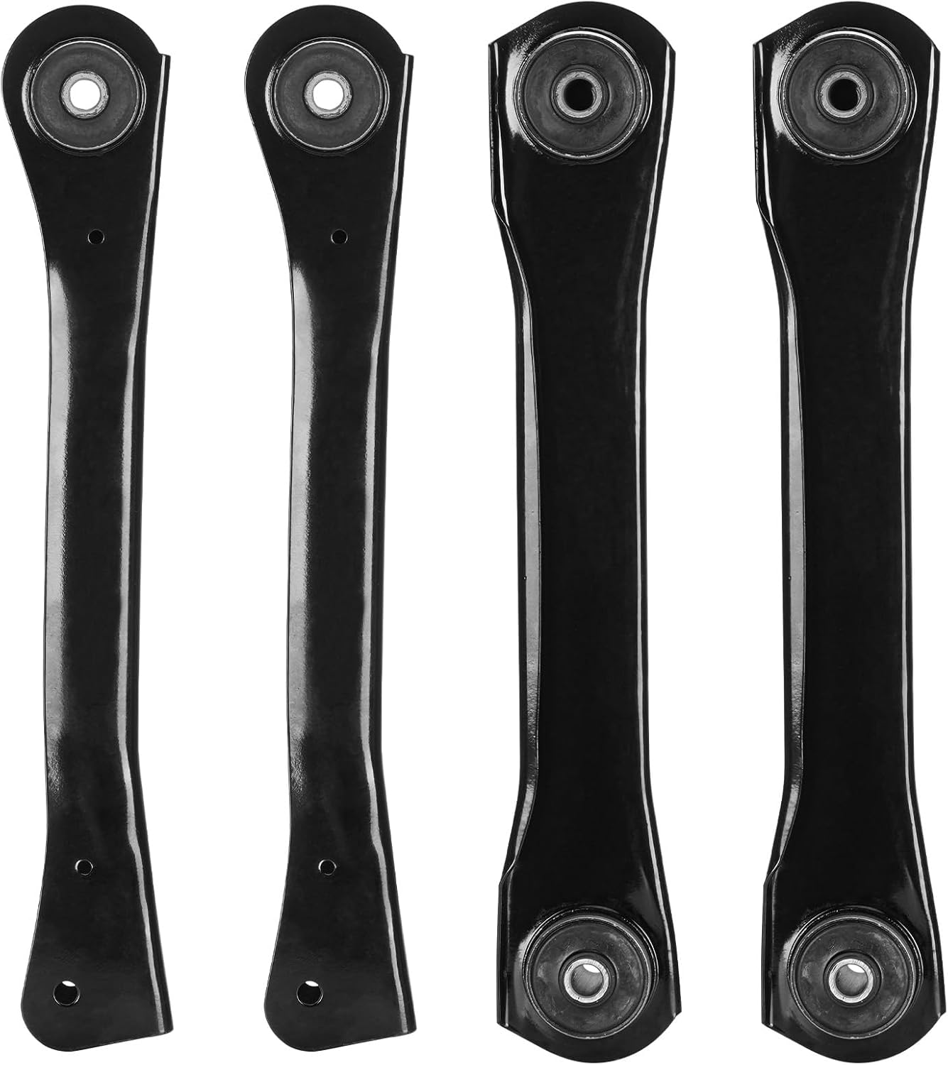 Front Upper & Lower Control Arms with Bushing Assembly Replacement for 1991-1999 Jeep Cherokee Comanche - 4 pcs Set