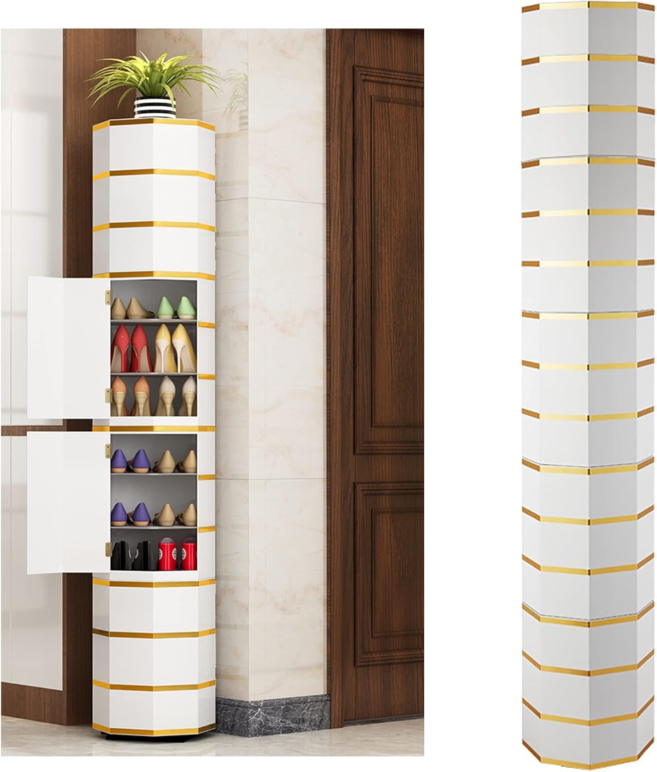 15-Tier Modern Simple Rotating Multi-Tier Shoe Rack