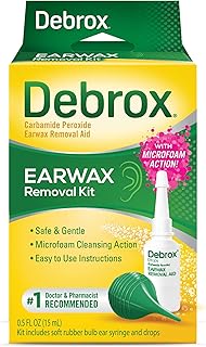 Debrox Ear Wax Removal Kit - Includes Bulb Syringe and 0.5 Fl Oz Removal Drops for Cleaning Ears