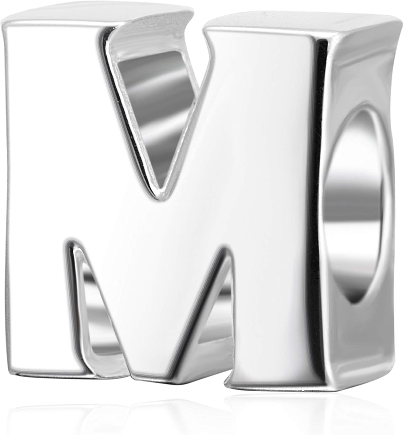 925 Sterling Silver Initial A-z Charms fit Pandora Charms Bracelet Alphabet Letter Beads for Wife Mom Women Christmas Mother's day Valentine's Day Gift