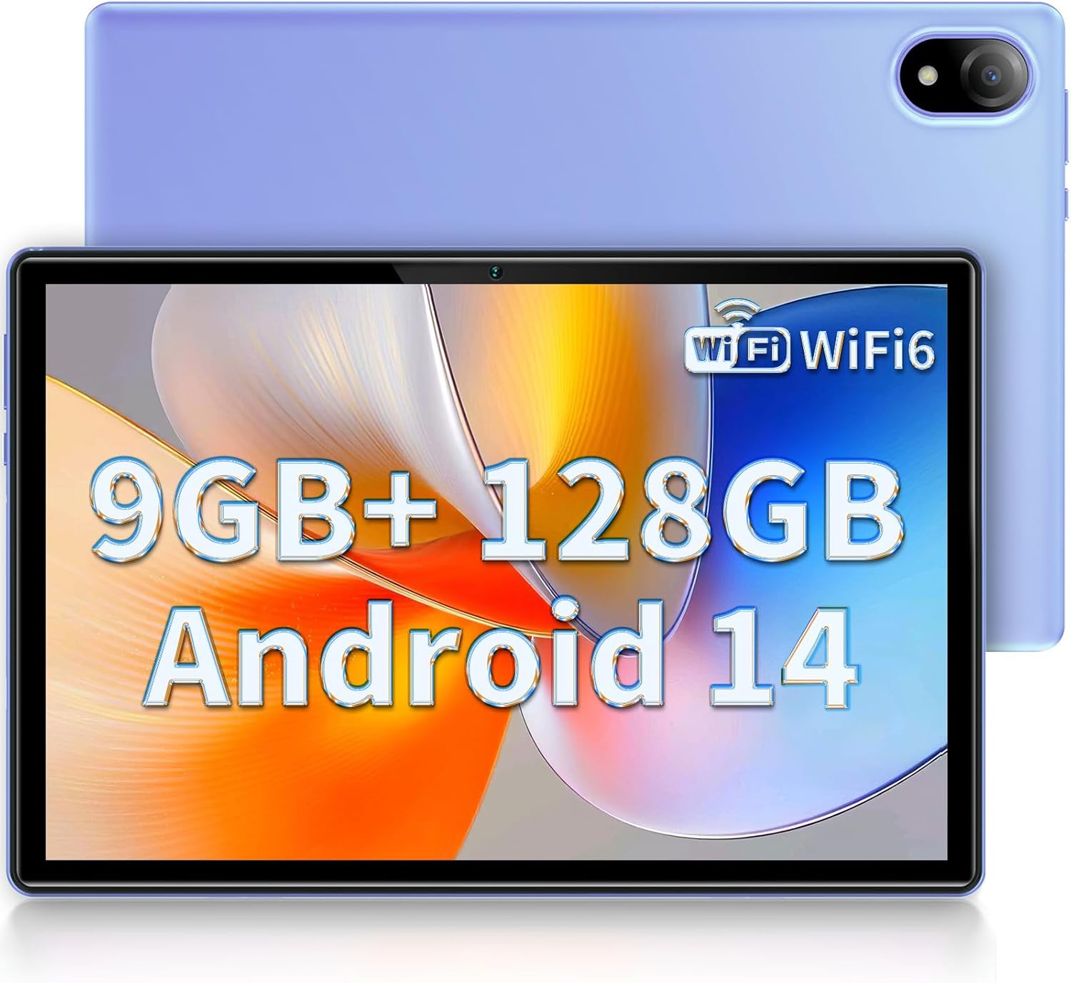 DOOGEE U10 2025 Newest Android 14 10" Tablet 9GB RAM+128GB ROM 1TB TF, Bluetooth 5.0 WIFI 6 Tablet, Android Tablets 1280x800 HD IPS Screen, OTG, Type C, 3.5mm Headphone Jack, Tablet PC 2025 - Purple