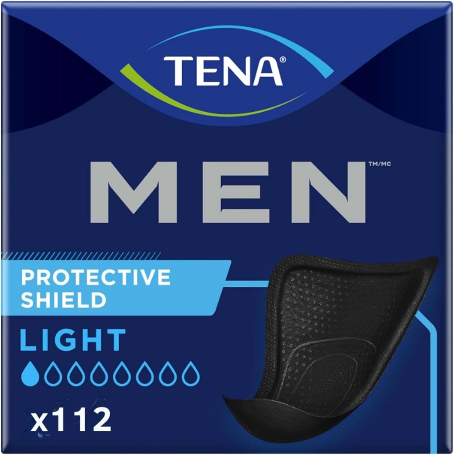 TENA Incontinence Guards for Men, Very Light Absorbency - 14 Count (Pack of 8)