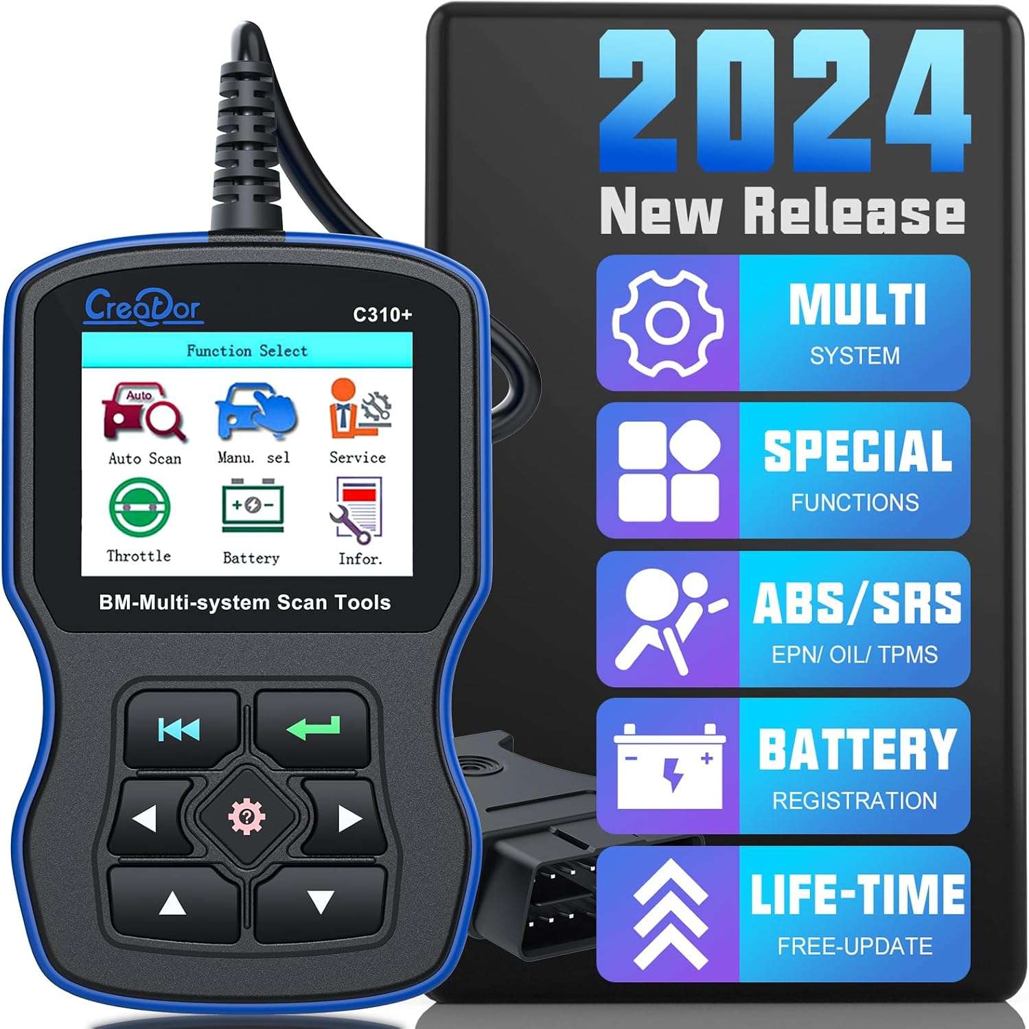 Creator C310+ Code Reader C310 Multi System Scan Tool Compatible for BMW Diagnostic Tool