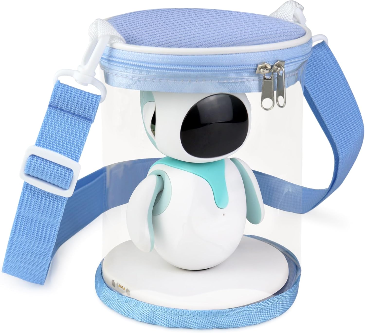 Carrying Case compatible with Eilik Cute Robot Pets, Display Bag compatible with Eilik Robot, Blue, Bag Only