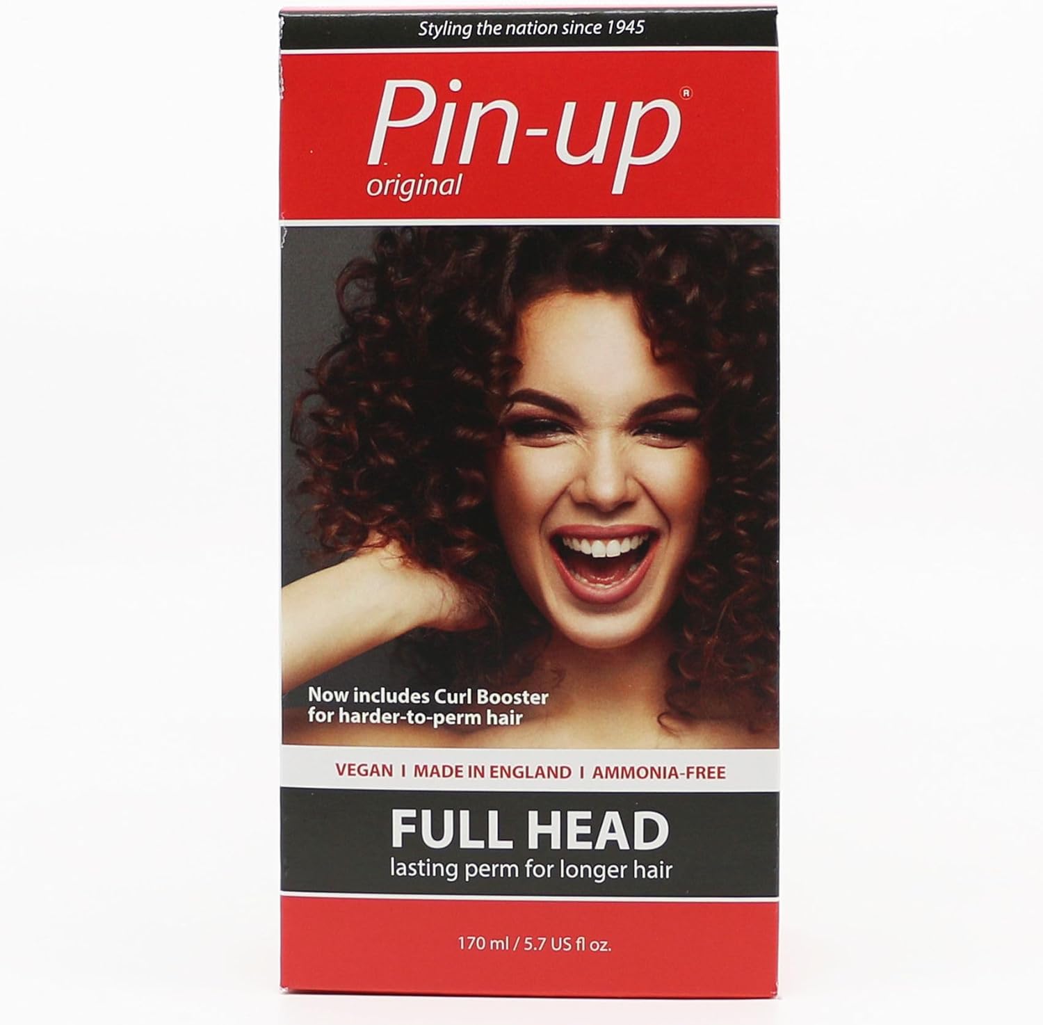 Pin Up Full Head Home Perm Kit, At Home Perming Kit for Long Lasting and Natural Curls, Protein Rich for Soft and Shiny Hair, Suitable for All Hair Types, 170ml