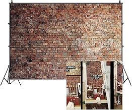 10x8ft Vintage Red Brick Wall Photo Backdrop Newborn Baby Girls Adults Portrait Photography Background Wallpaper Photo Studio Props