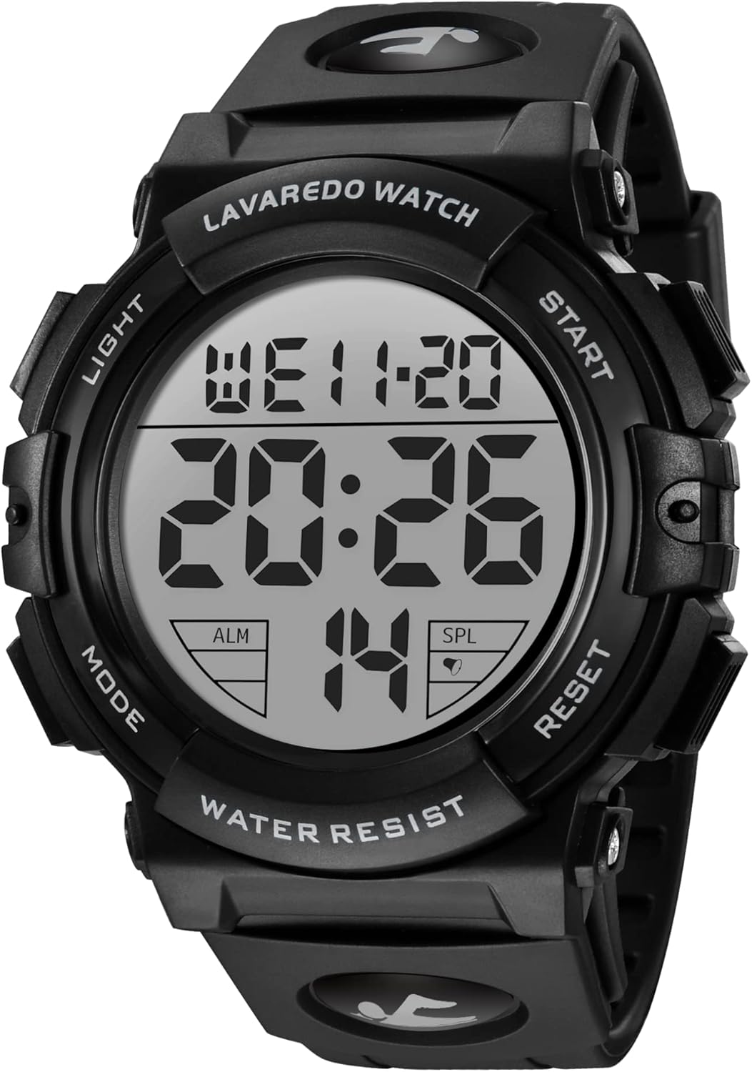 Digital Watch, Mens Digital Watch Military Watches for Men 5ATM Waterproof Outdoor Sports Watch with Light/Alarm/Date/Shockproof/Chronograph, Gift