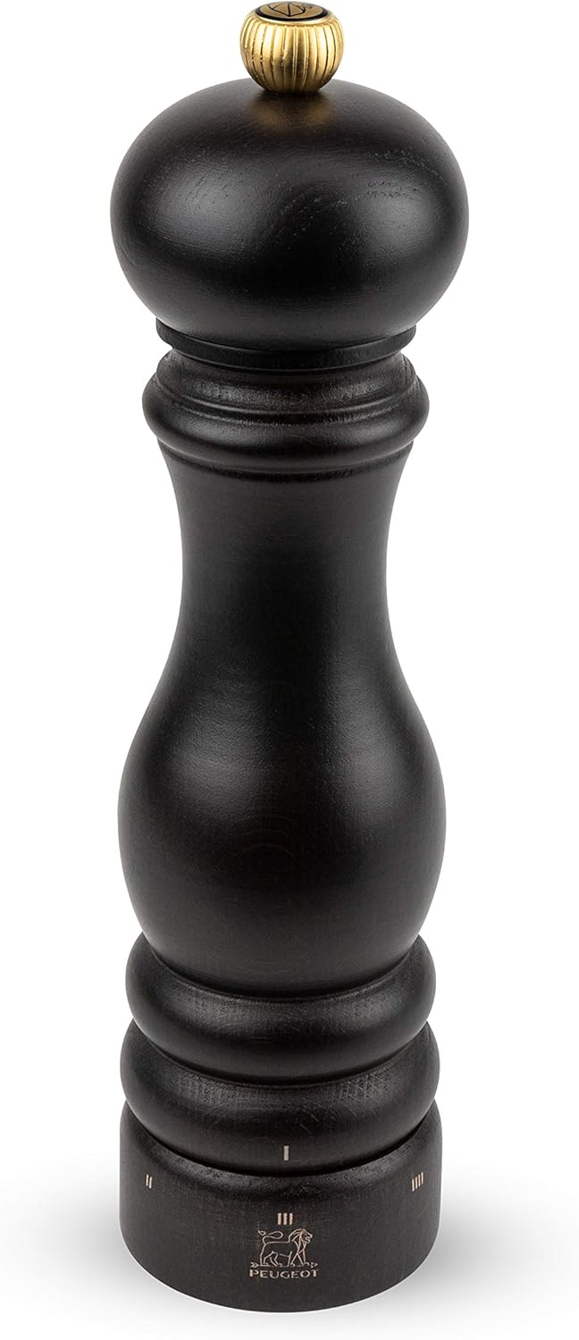 Peugeot - Paris u'Select Manual Pepper Mill - Adjustable Grinder - Beechwood, Chocolate