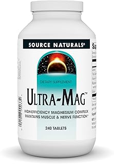 Source Naturals Ultra-Mag High-Efficiency Magnesium Complex - Maintains Muscle & Nerve Function - 240 Tablets