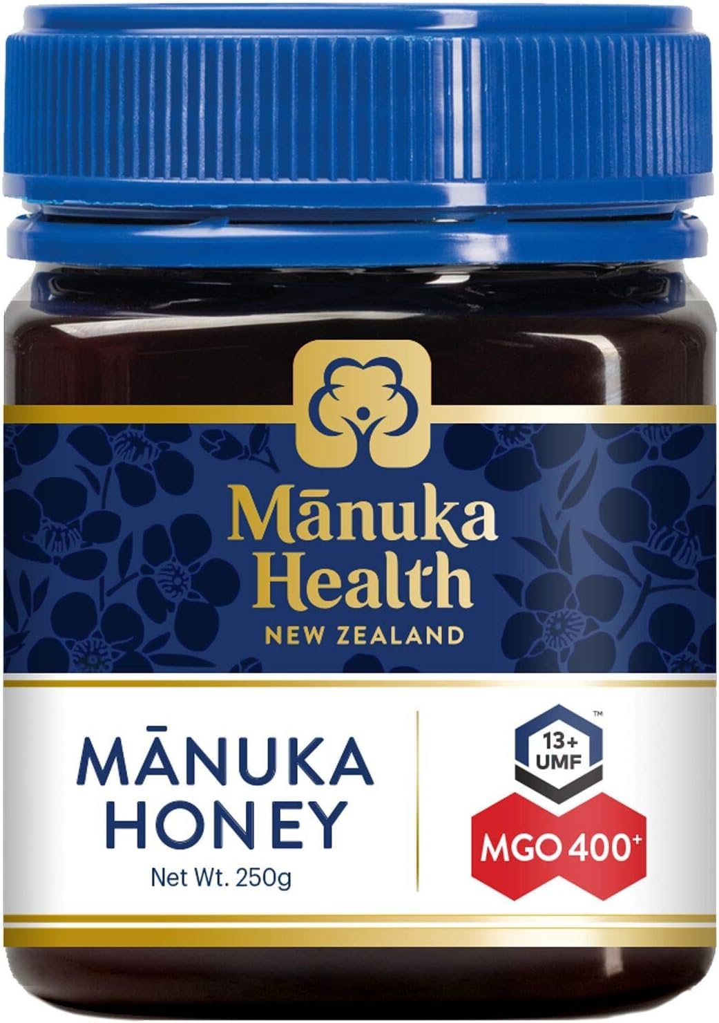 Manuka Health UMF 13+/MGO 400+ Manuka Honey (250g/8.8oz), Superfood, Authentic Raw Honey from New Zealand