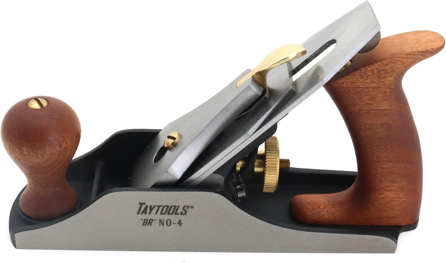 Taytools #4 Premium Bedrock Style Flattop Smoothing Plane Bench Plane - 9-3/8" Long Sole, 2" Wide Blade Cryo O1 Steel