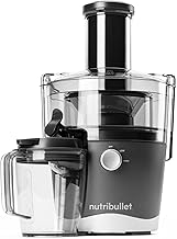 NutriBullet Juicer Centrifugal Juicer Machine for Fruit, Vegetables, and Food Prep, 27 Ounces/1.5 Liters, 800 Watts, Gray NBJ50100