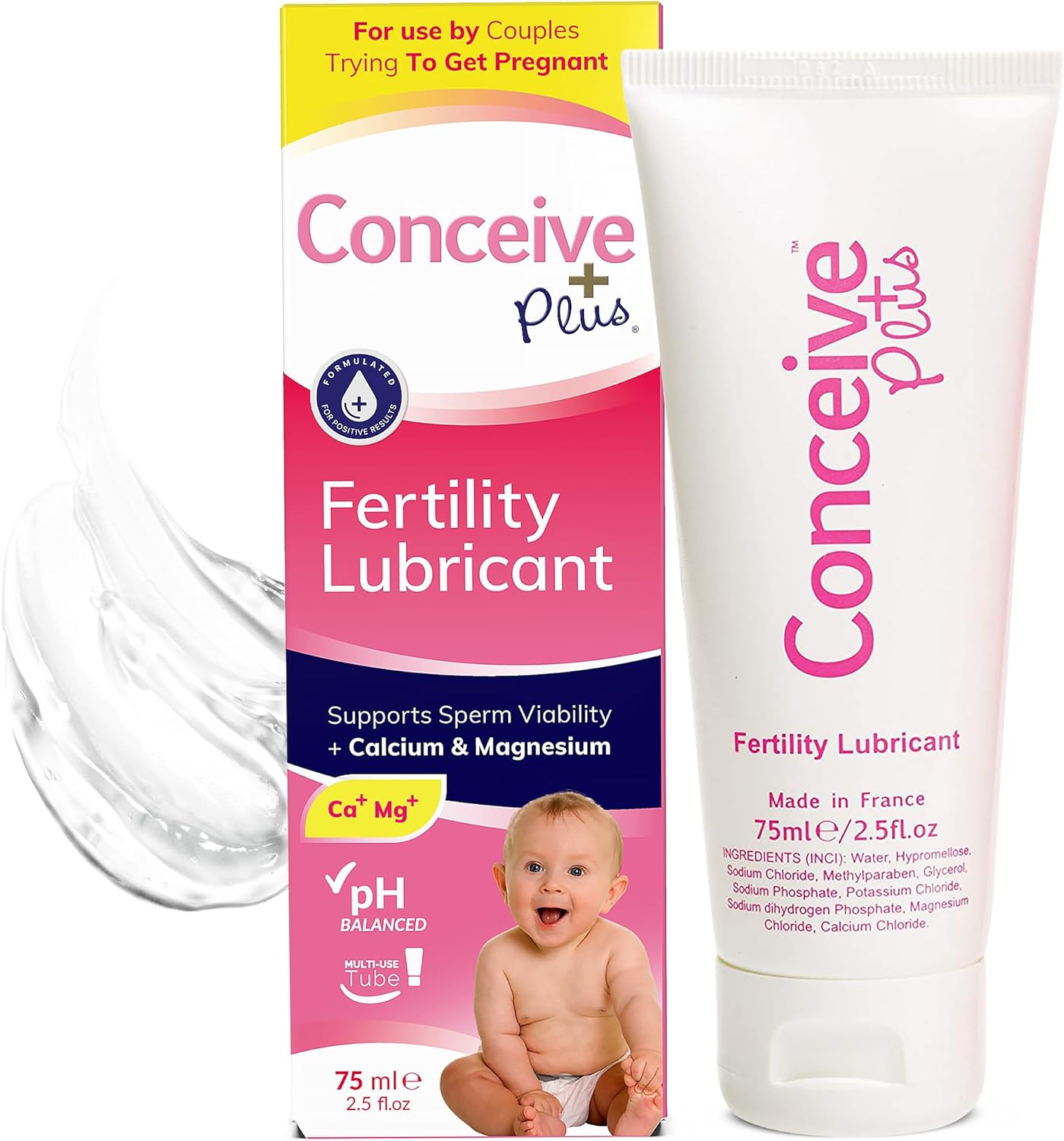 Conceive Plus Fertility Lubricant | for Use by All Couples Trying to Get Pregnant - 2.5Fl Oz