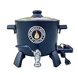 Wax Melter for Candle Making - Holds Approximately 7 Qts of Melted Wax - Easy Pour Valve - by Soylite Candles