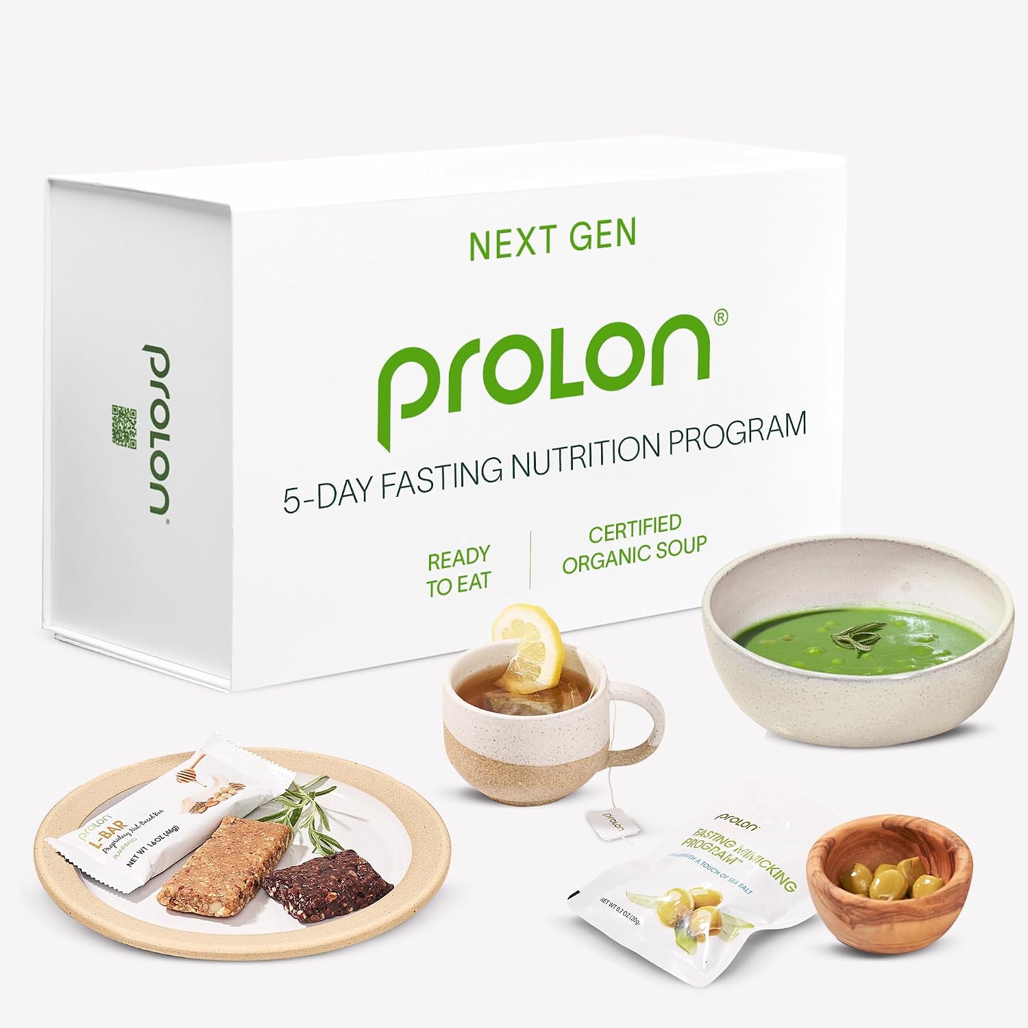 Prolon Next Gen 5-Day Fasting Kit, Ready-to-Eat Soups & Plant-Based Snacks