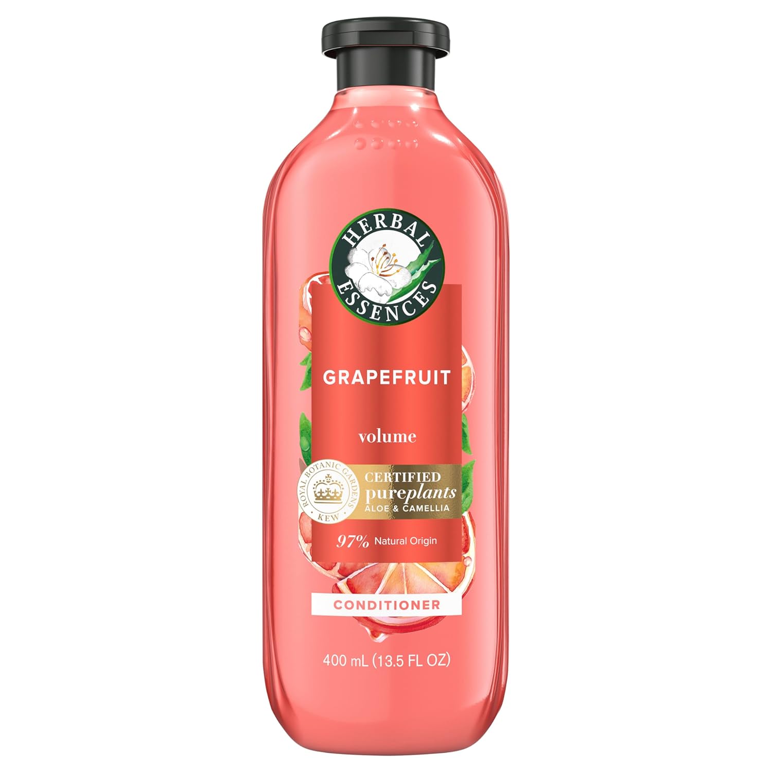 Herbal Essences Grapefruit Volumizing Conditioner, 13.5 Fl Oz, with Certified Camellia Oil and Aloe Vera, For All Hair Types, Especially Fine Hair