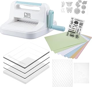 6in Die Cutting Machine, Manual Embossing Machine for Scrapbooking Starter… (Blue)