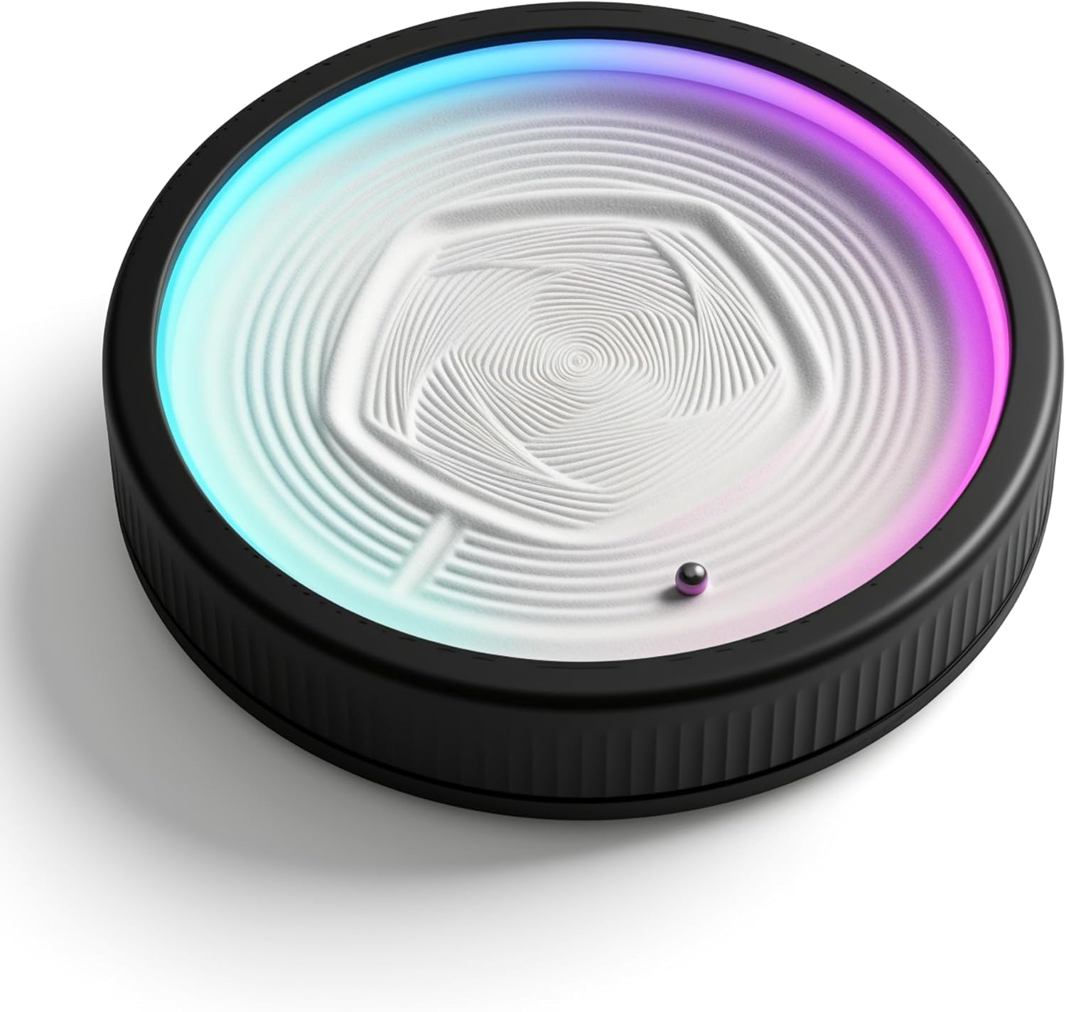 Vikye Sandscape Moving Sand Art, Automatic Desktop Art Ornament 8.66" Compact Design with App Control RGB Lighting, for Home Office Relaxation Decor