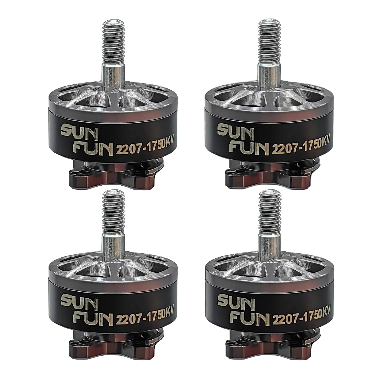 DYS 4PCS SUNFUN 2207 1750KV 6S Drone Motor for FPV Racing Drone Quadcopter 5inch Freestyle Remote Drone (SF2207 1750KV 4PCS)