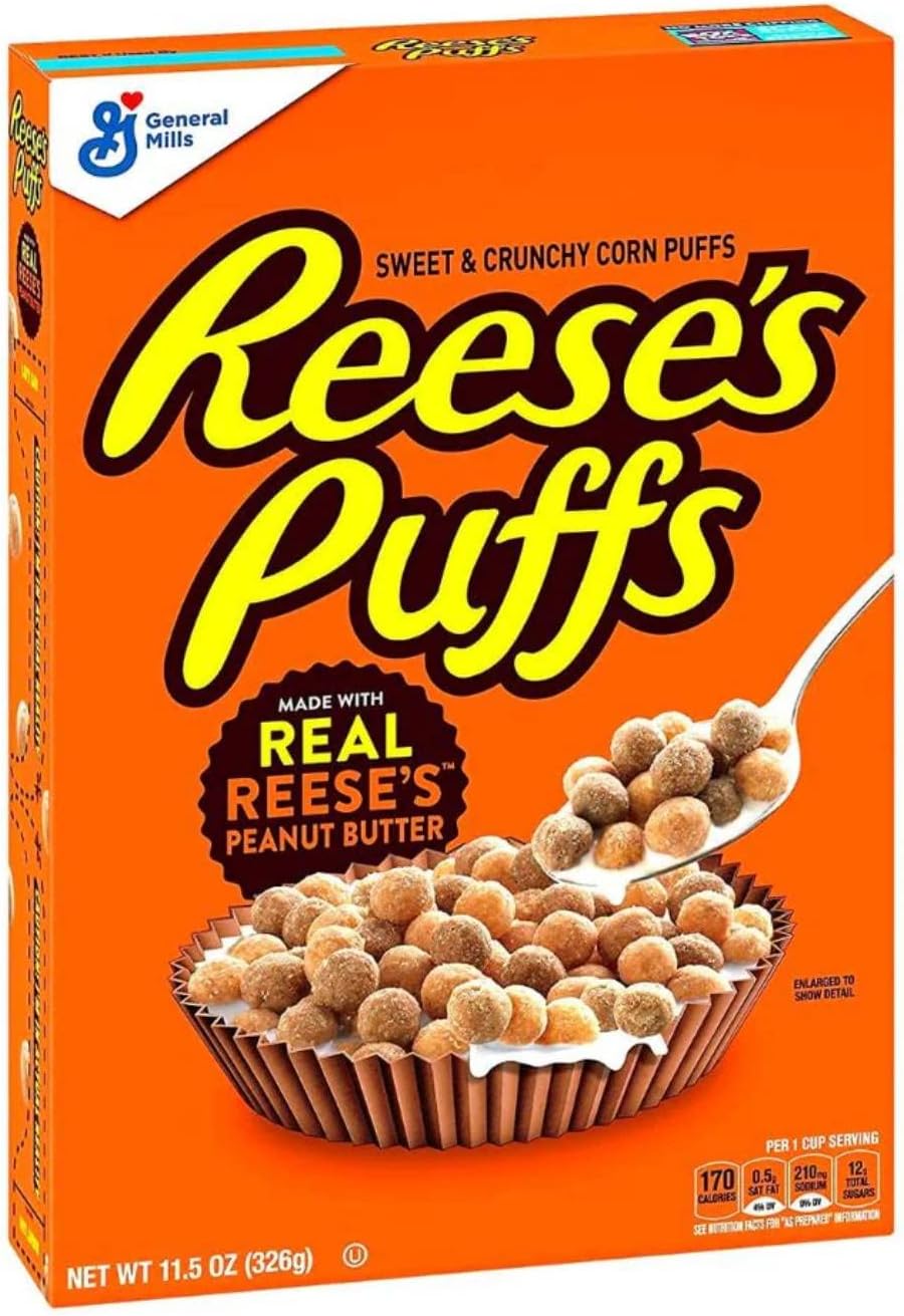 Reese's Puffs Sweet & Crunchy Corn Puffs 326g-11.5 OZ