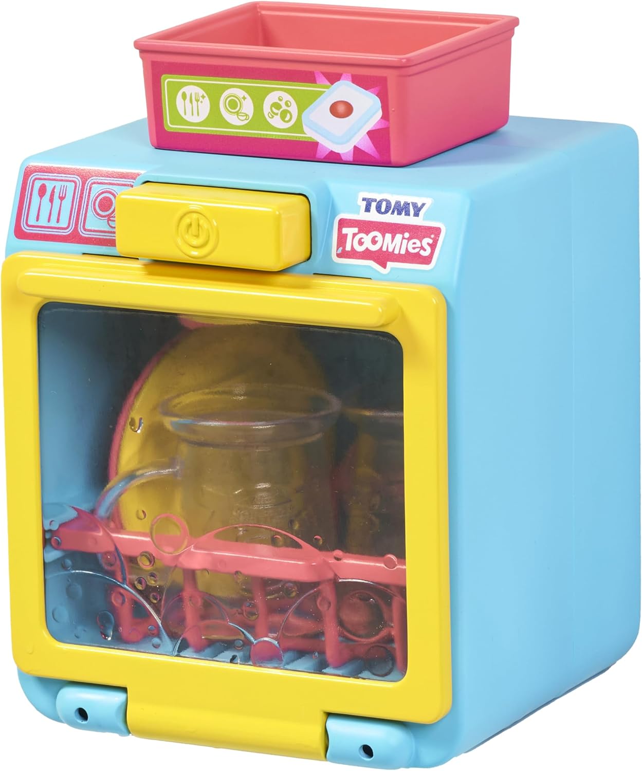 Tomy Toomies Mon Dishwasher Funny Water - Interactive Bath Toy for Babies - Dishwasher with Accessories - Learning, Motor Skills and Imagination - from 18 Months
