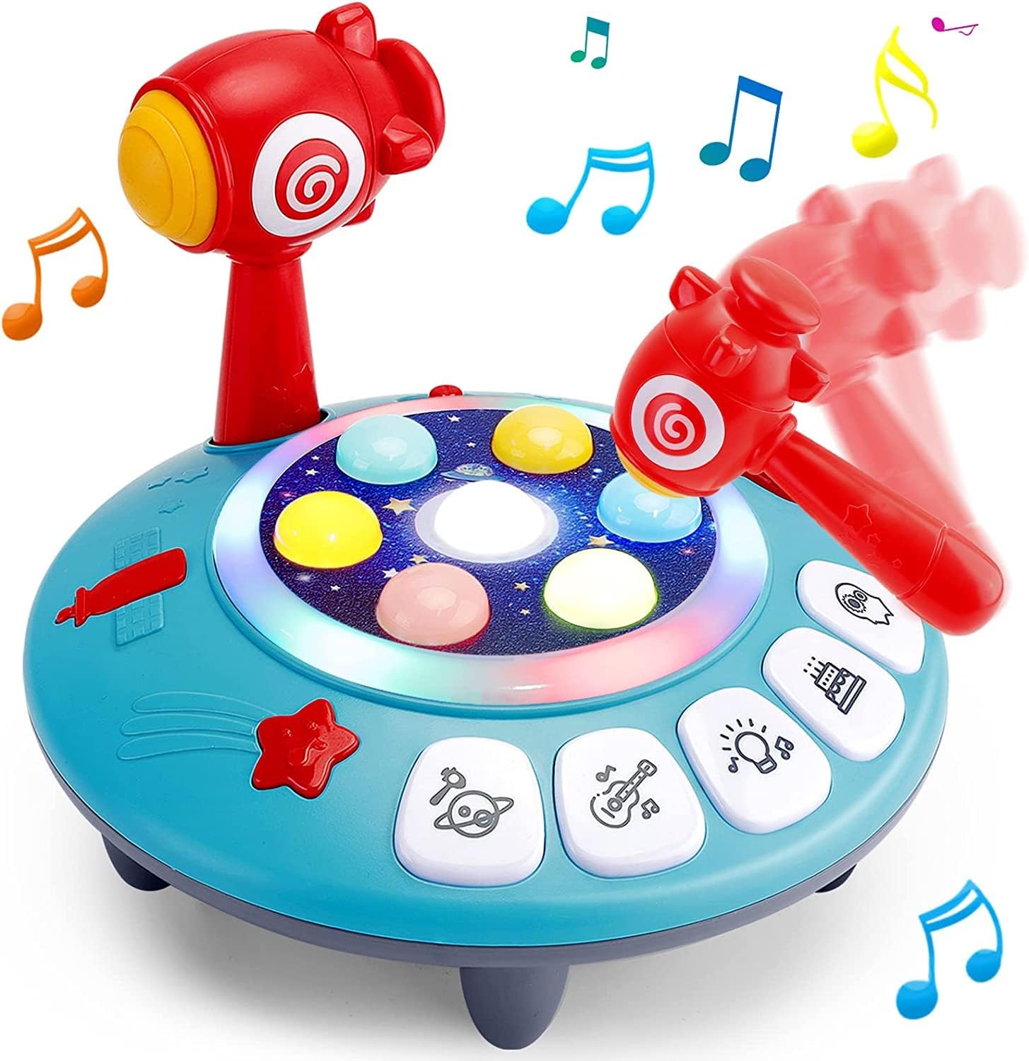 Sirecal PROACC Sensory Toys for Kids Age 2+, Whack A Mole Game Baby Musical Toys Early Development Educational Activity Toy Gifts
