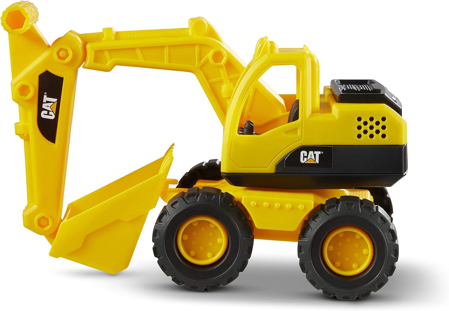 CatToysOfficial | Cat Construction 15" Excavator Toy, Super-Sized Kids Outdoor Toy, Real Working Parts & Articulated Parts | Ideal Toys & Gifts for 3+ Year Old Boys, Yellow, 38cm