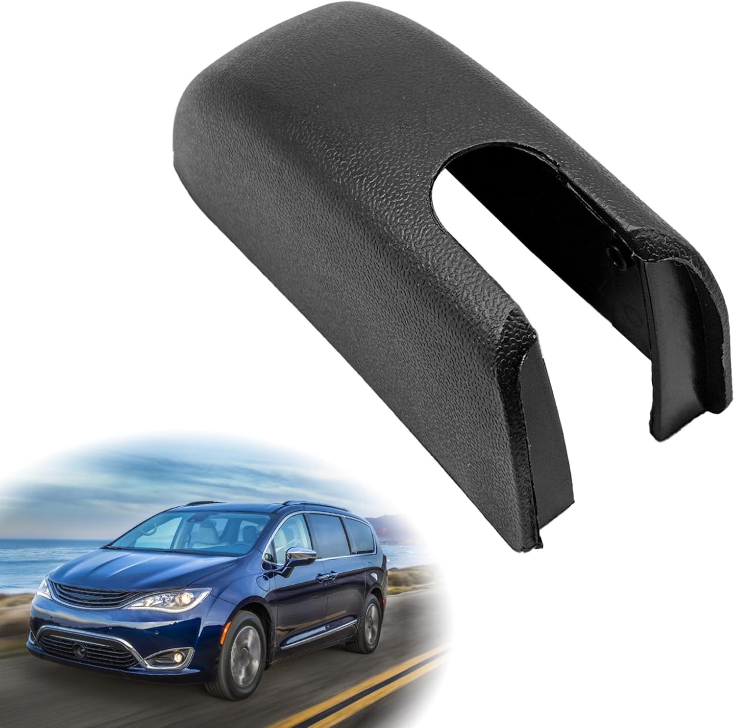 Wiper Arm Cover Rear Windshield Nut Cover Car Wiper Arm Nut Cap Replacement Wiper Arm Cover 68077939AA Compatible with Chrysler Pacifica Voyager Durango Journey Cherokee Compass