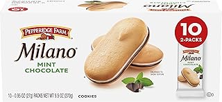 Pepperidge Farm Milano Cookies, Mint, 10 Packs, 2 Cookies per Pack