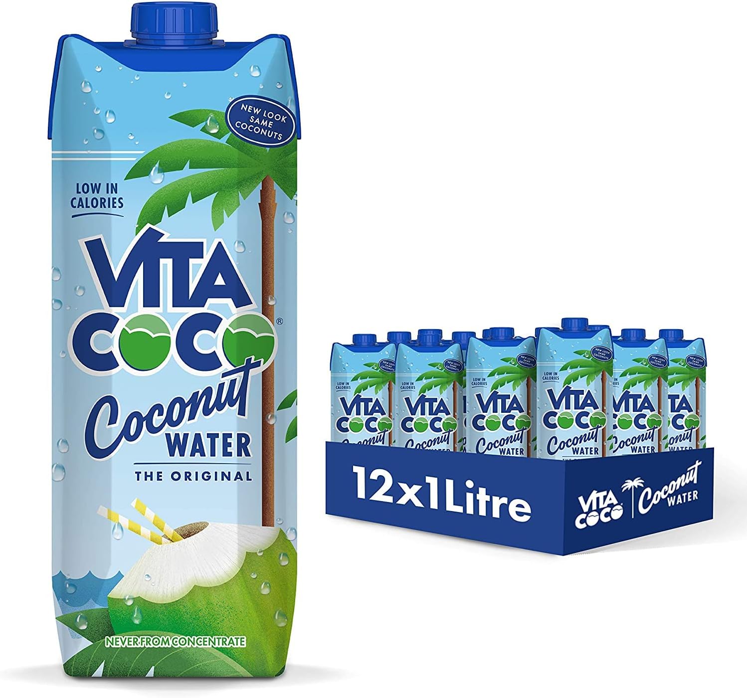 Vita Coco Original Coconut Water Tetra Pak 12x1Litre (Pack of 12)