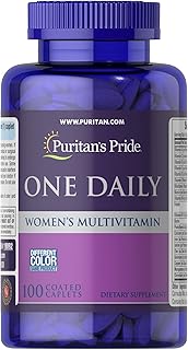Puritan's Pride One Daily Women's Multivitamin Caplets, 100 Count