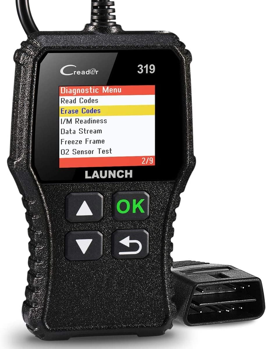 LAUNCH OBD2 Code Reader CR319 Check Engine Diagnostic Tool with Full OBD2 Functions, Car Fault Code Reader, Supports Mode6 O2 Sensor and EVAP Systems