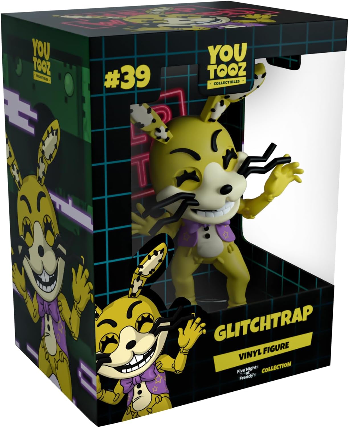 Youtooz: Glitchtrap 12 cm Vinyl Figure, Official FNAF Collection from The Five Nights at Freddys Collection [Ages 15+ ]