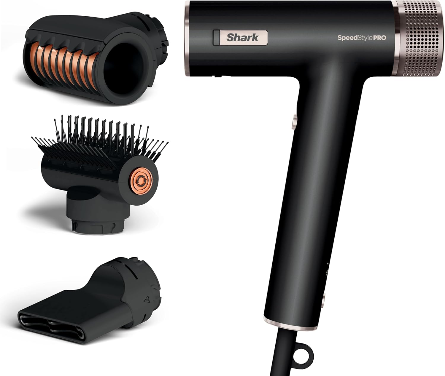 Shark SpeedStyle Hair Dryer, High-Velocity Lightweight Dryer for All Hair Types, No Heat Damage, Ionic Technology, Fast Drying, Compact Design, Salon-Quality Results at Home