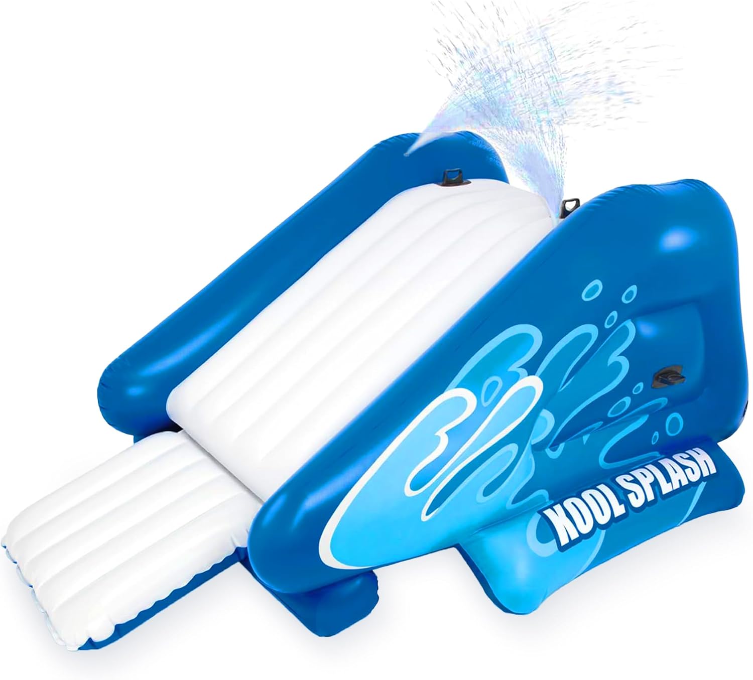 Intex Kool Splash Inflatable Water Slide Swimming Pool Play Center with Built in Sprayers for Kids and Adults, Ages 6 and Up, Blue