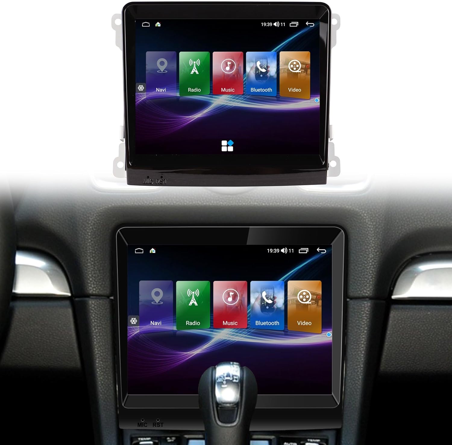 Radio for Porsche Cayman 911 2010-2015: 32G Car Stereo Android System Head Unit with Fiber Decoder Bluetooth AM FM Carplay for Boxster, 8.4" Aftermarket Touch Headunit Screen with Backup Camera FMAM