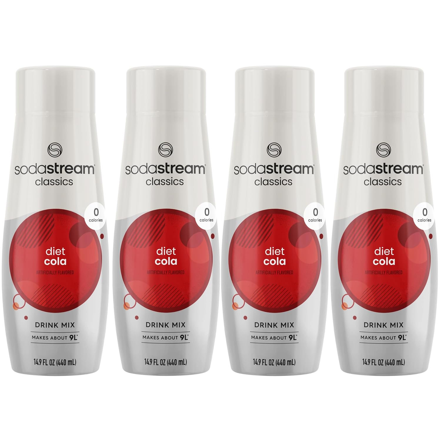 SodaStream Diet Cola, 14.9 Fl Oz, Pack of 4 (Packaging May Vary)