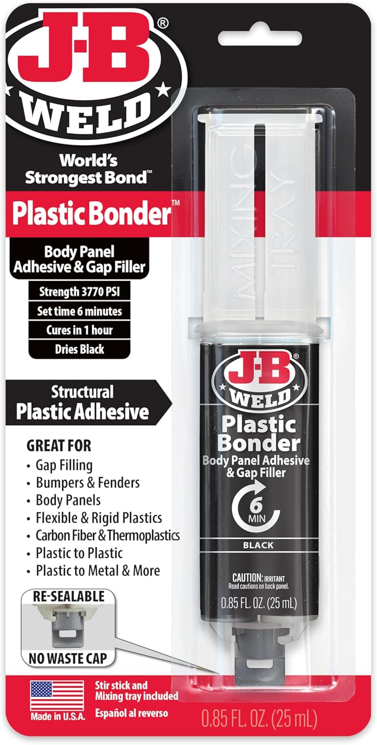 Simply 50139 J-B Weld PlasticBonder- Black,25 ml